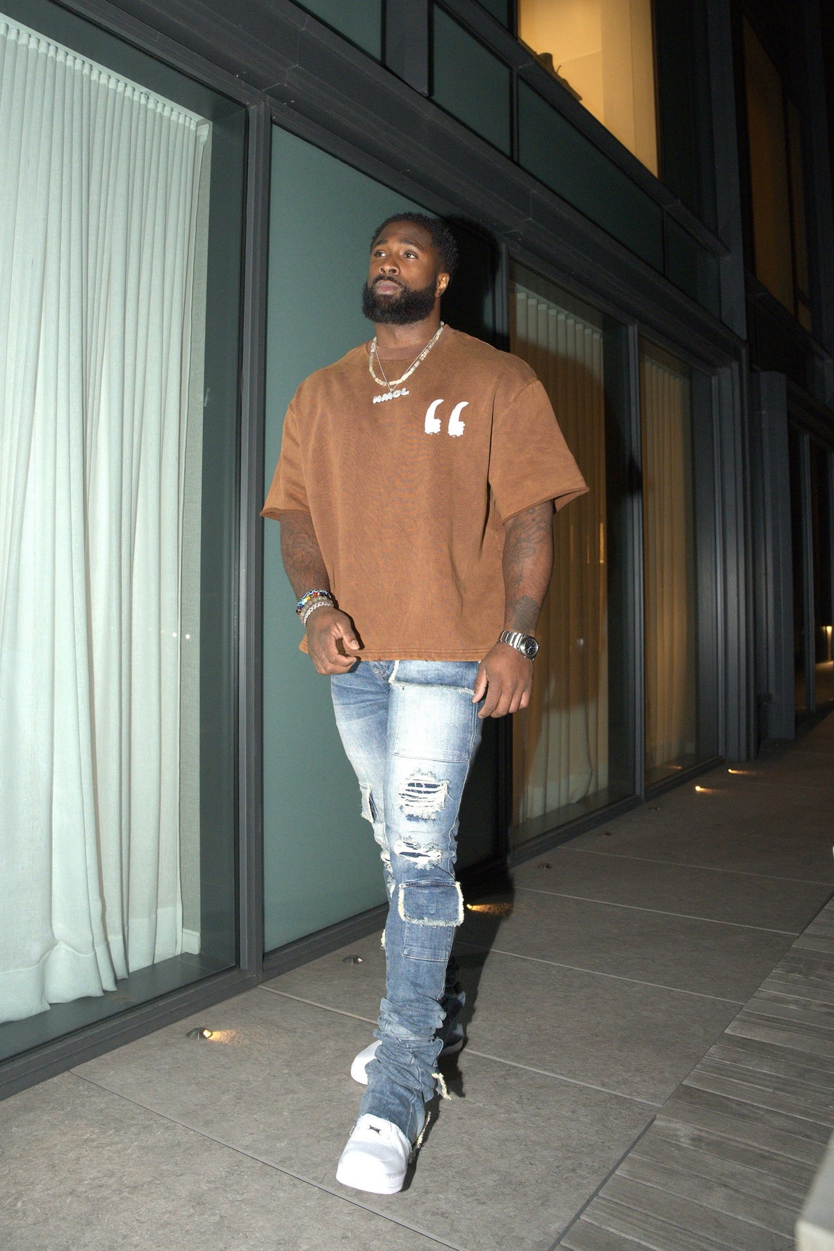 New! Re-Design The Culture T-shirt (Brown)