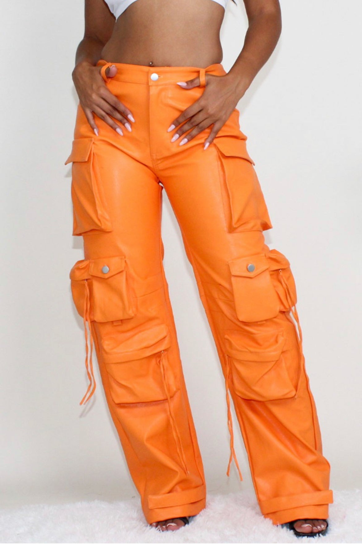 Trendsetter Cargo Leather Pants