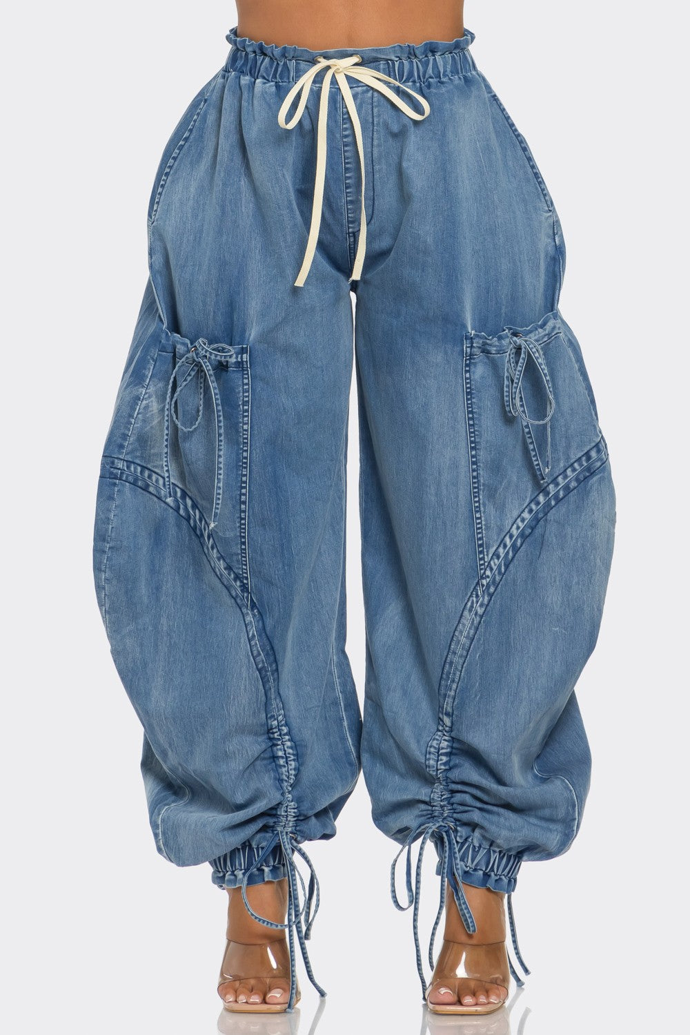 Restocked! Urban Chic Demin Cargo Pants