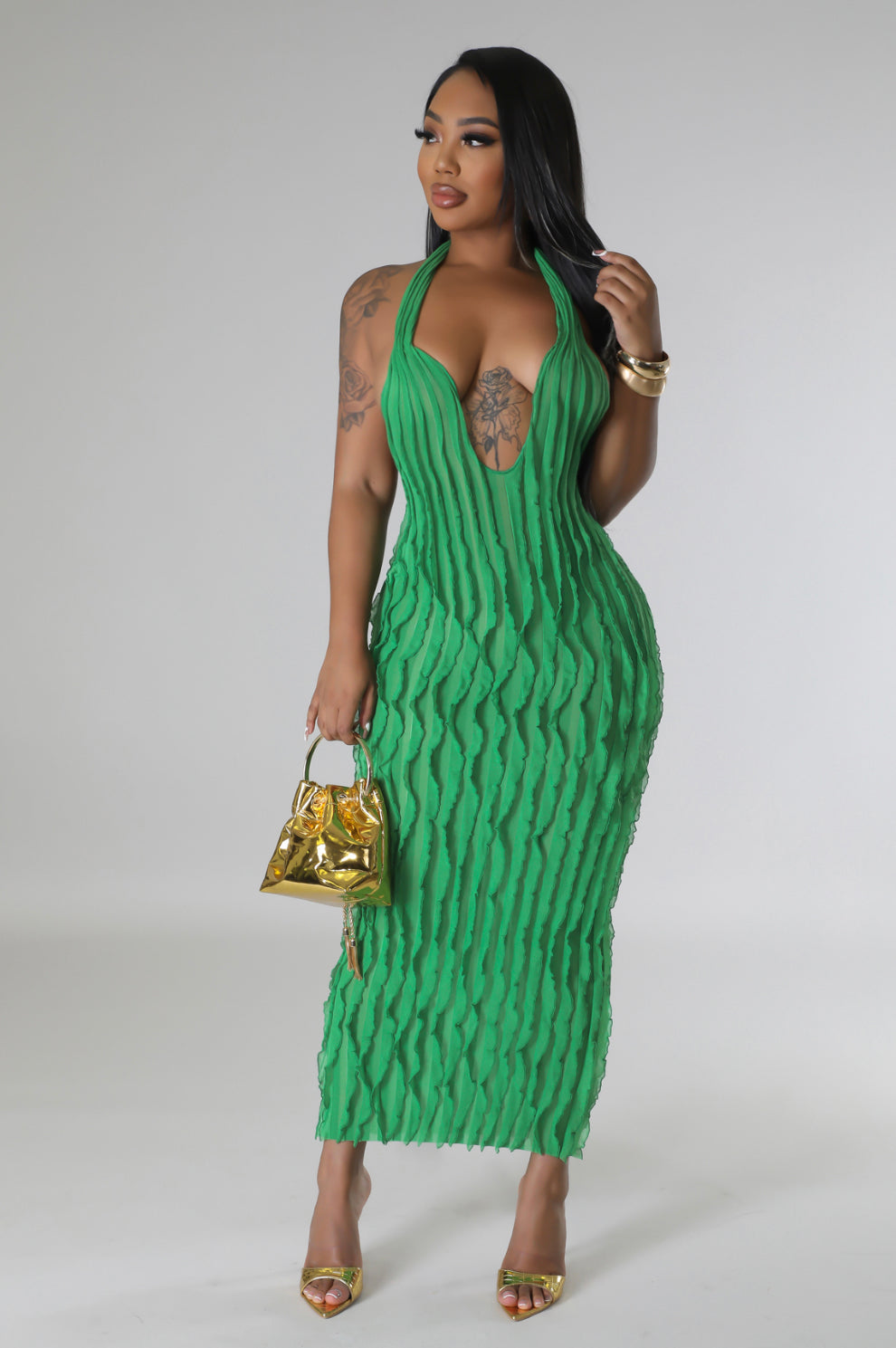 New! Lori H. Dress (Green)
