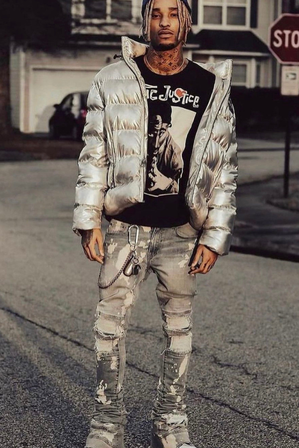 Restocked! Warren Grey Stack Jeans