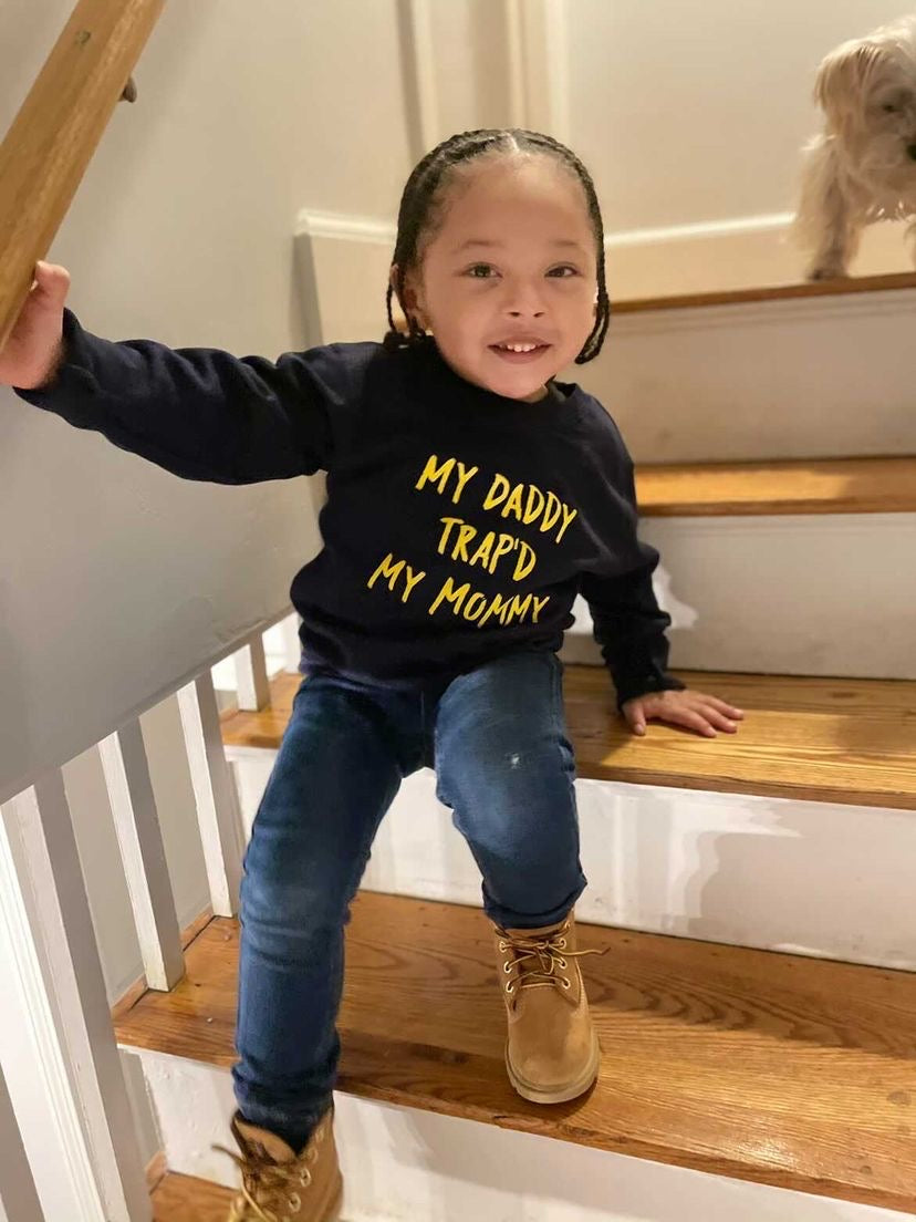 Le Trap Couture “Daddy Trap’d Mommy” Crew Neck Sweatshirt