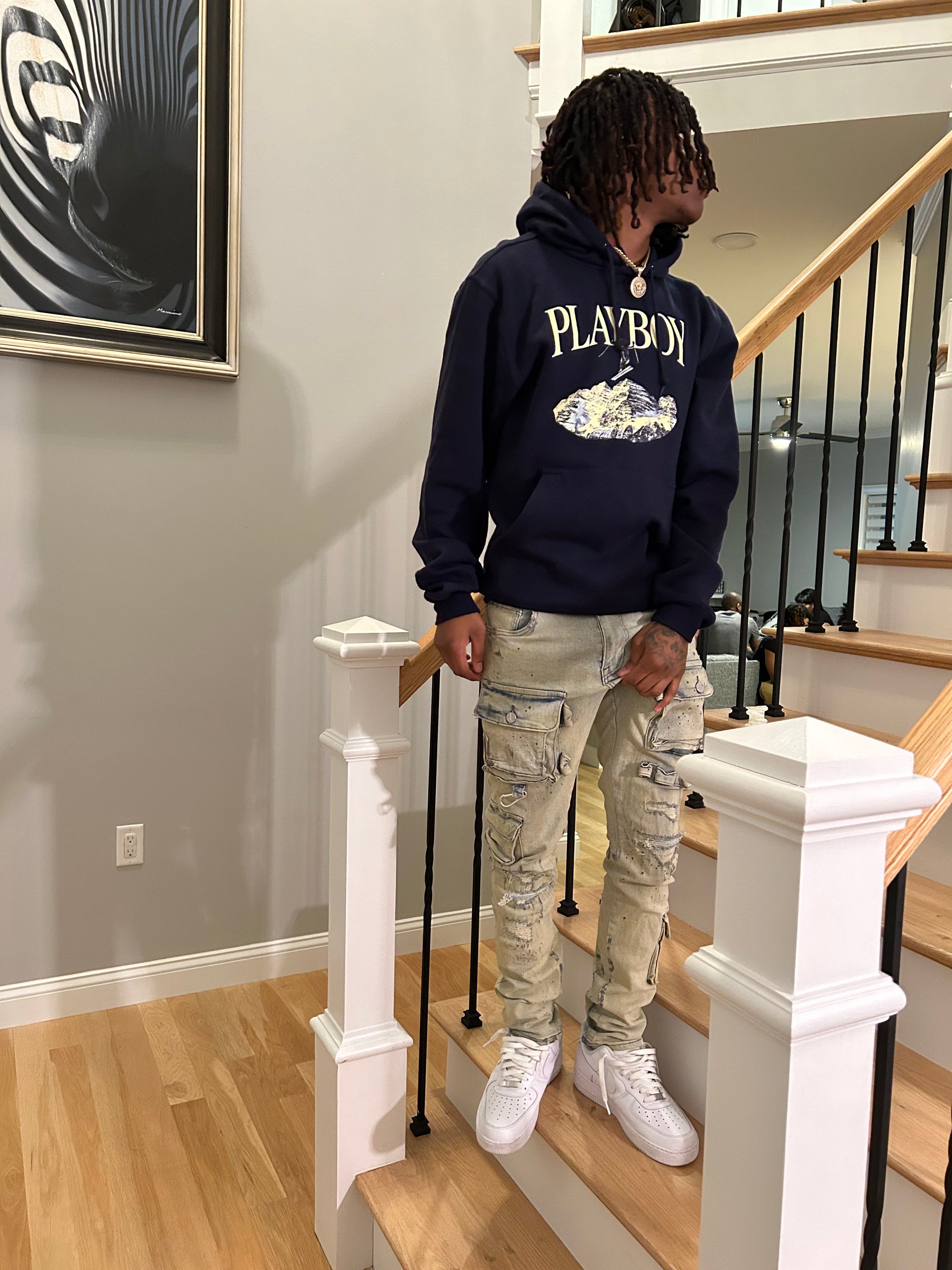 Vintage Cargo (Light Stone) Denim Jeans