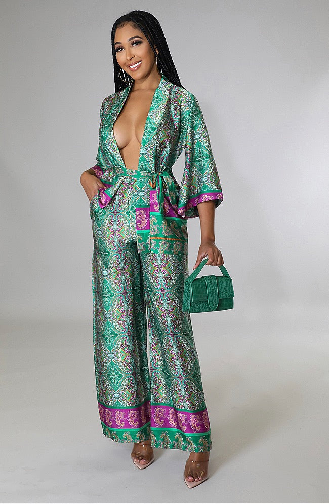Luxurious Living Kimono Set