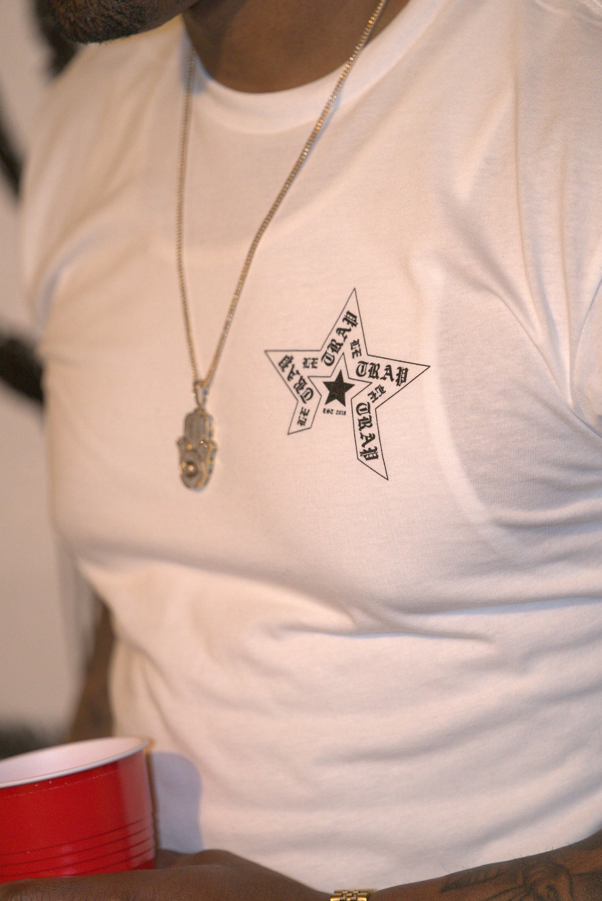 Le Trap Couture “Born A Star” T-Shirt (White)