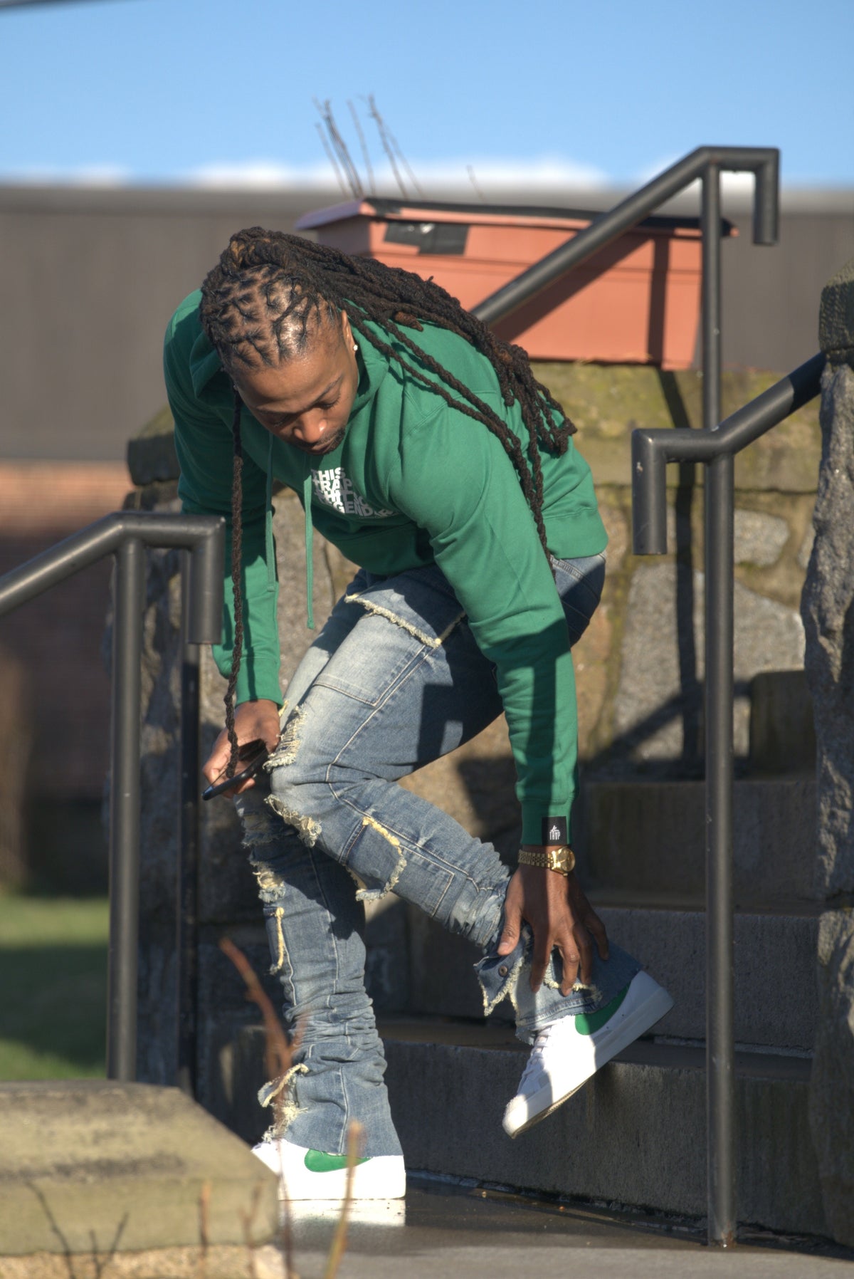 Restocked! Brutini Indigo Stacked Jeans