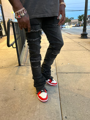 New!! Brutini 2.0 Black Wash Stack Jeans