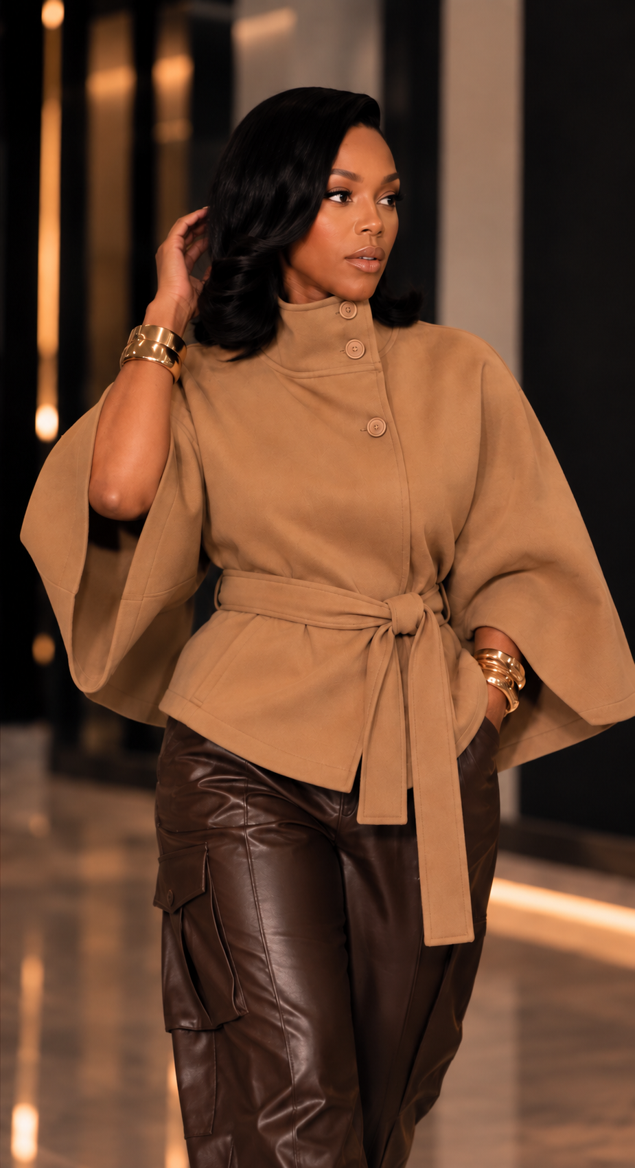 New! Sena Cape Jacket