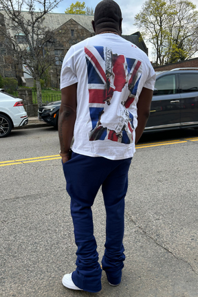 New! Dagger Stack Joggers (Blue)
