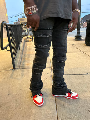 New!! Brutini 2.0 Black Wash Stack Jeans