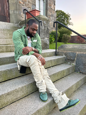 New!! Gunna Khaki Stack Jeans