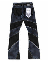 New! Cut & Sew Flare Denim