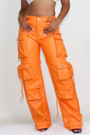Trendsetter Cargo Leather Pants