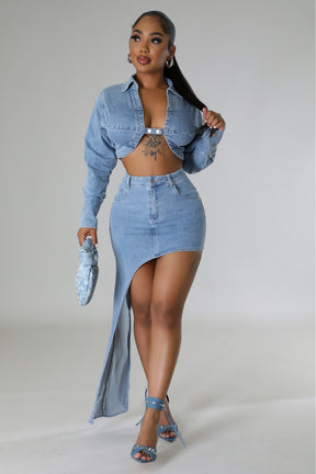 Denim Dream Skirt Set