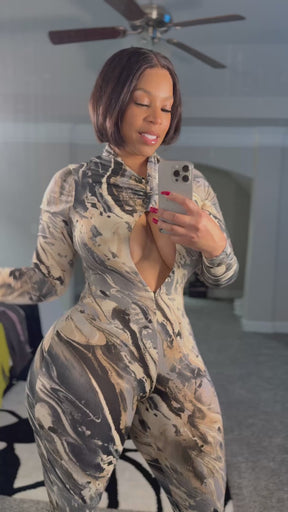 New! Abstract Jumpsuit