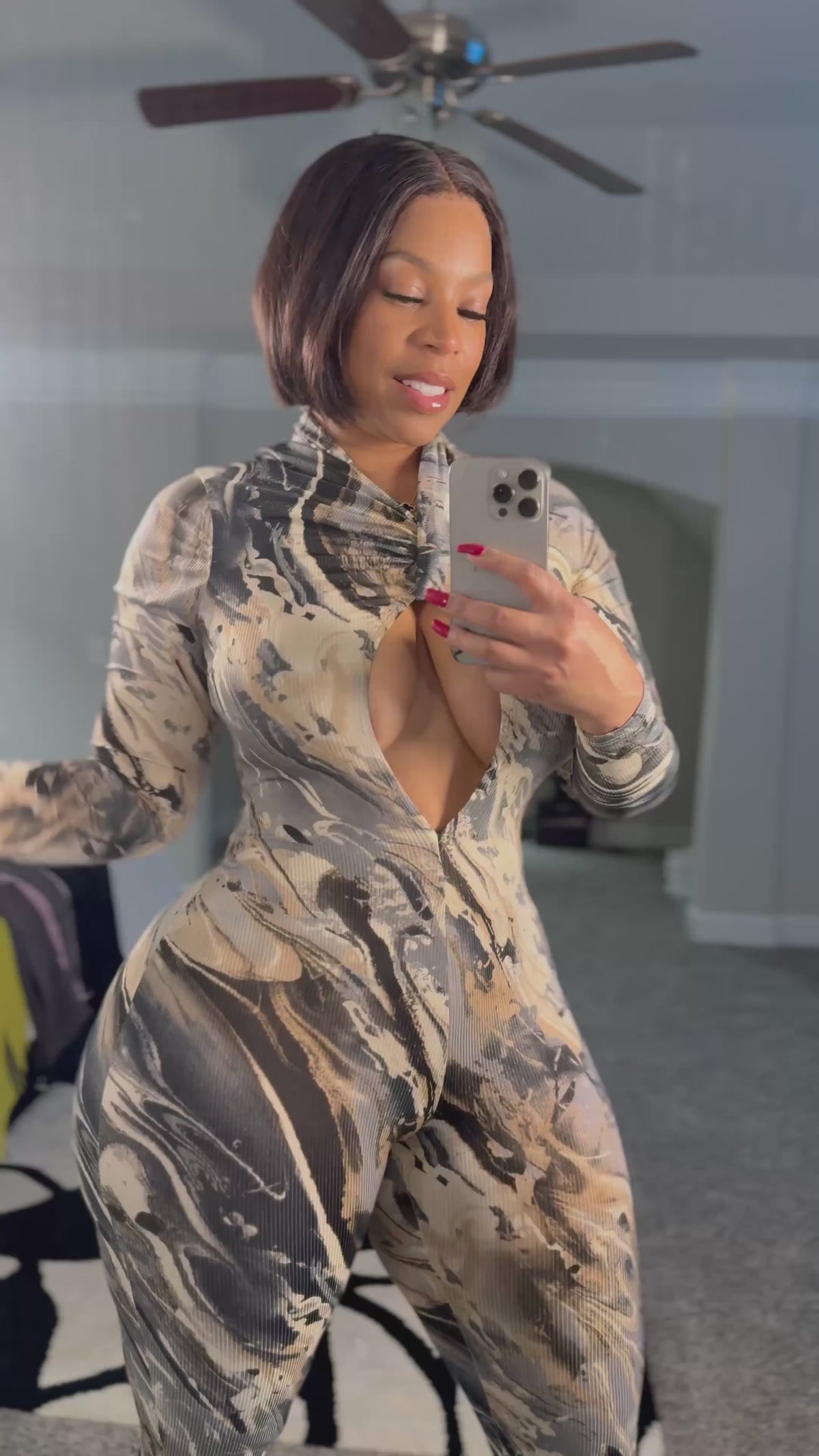 New! Abstract Jumpsuit