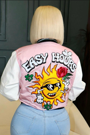Easy Hours spring varsity Jacket