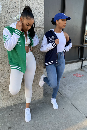 “Letterman” Jacket with Hood
