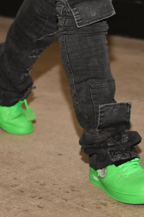 NEW!! Gunna Black Washed Stacked Jeans