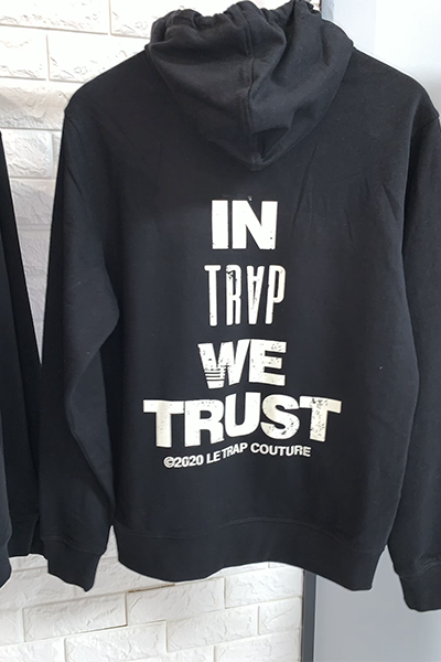 Pre-Order! Le Trap Couture “In Trap We Trust” Hoodie ships 11/11