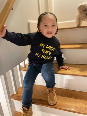 Le Trap Couture “Daddy Trap’d Mommy” Crew Neck Sweatshirt