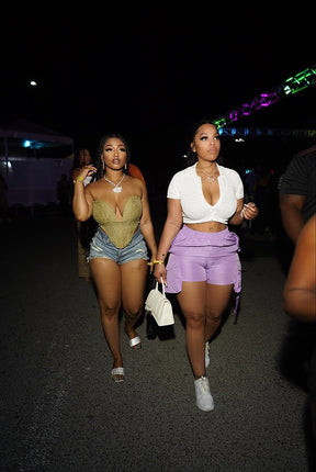 Combat Bae (purple shorts)