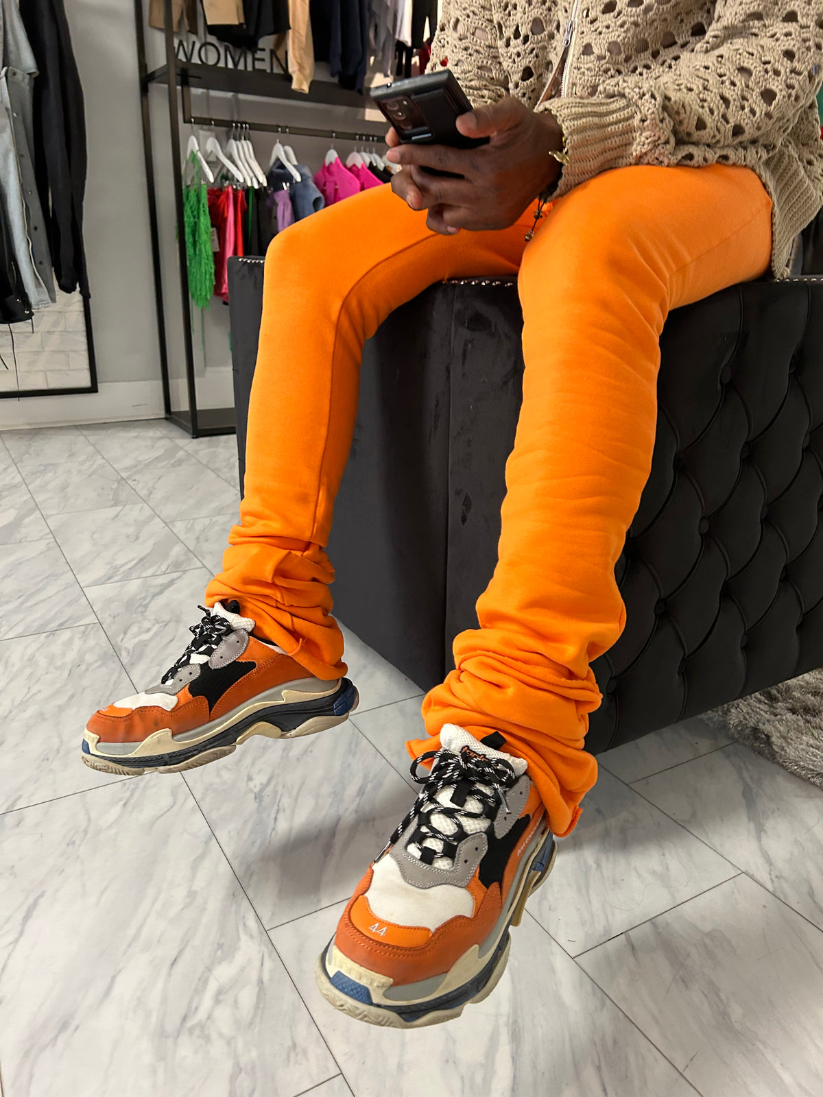 New! Dagger Joggers (Orange)