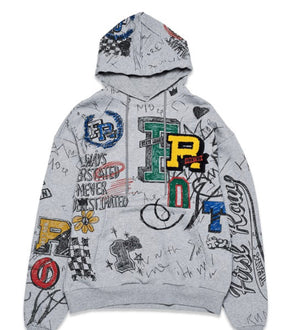 First Row "Graffiti Tags" Hoodie