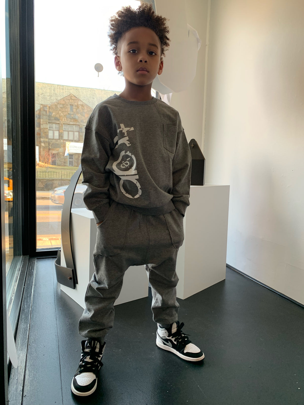 “Tagged” Pullover Harem Jogger set